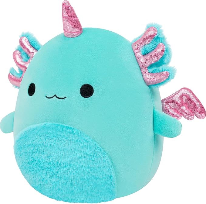 Squishmallows Original 8in Bellamy The Teal Axolotl – Official Jazwares Plush (Little)