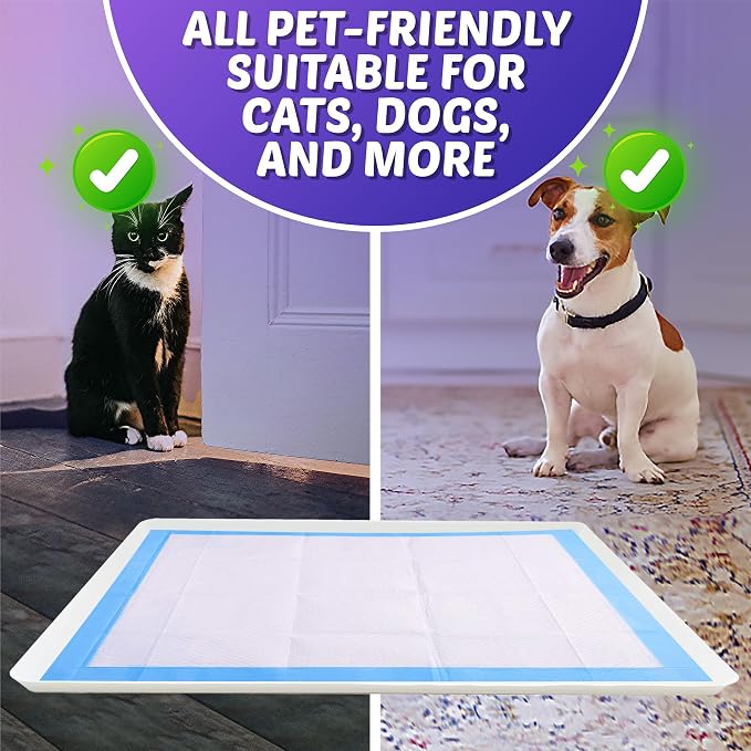Dog Pee Pad Holder - Fits Up to 30” x 36” Pee Pad - 1 Pack - White | Stable Grip, Soft Edges, Quick Wipe Silicone Surface, Dog Pad Holder for Indoor Flooring Protection