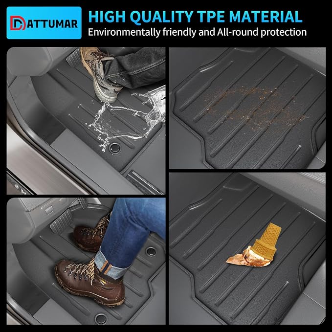 Floor Mats Compatible with 2018-2024 Ford Expedition 7-Seater (Not Fit Max) Cargo Liner Trunk Mat Back Seat Cover 2023 Expedition Accessories (Trunk Mat+2nd&3rd Row Backrest Mats+Floor Mats)