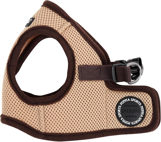 PUPPIA International Harness Soft B Vest, Medium, Beige