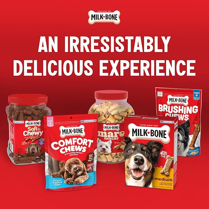 Milk-Bone Peanut Buttery Bites Soft Dog Treats with Real Peanut Butter & Bacon
