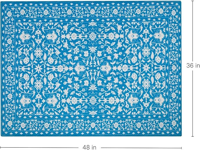 Lovewag Reusable Washable Dog Pee Pads, Teal Paradise 36x48, 2 Pack | Non-slip, waterproof, absorbent dog pee pads for potty training, whelping, senior dogs, multi-pet households, easy to clean