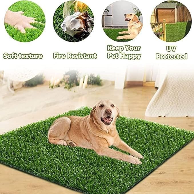 Dog Grass Pad,51.2x31.5In Fake Grass for Dogs,Artificial Grass Pee Pad for Puppies Potty Training Indoor Outdoor