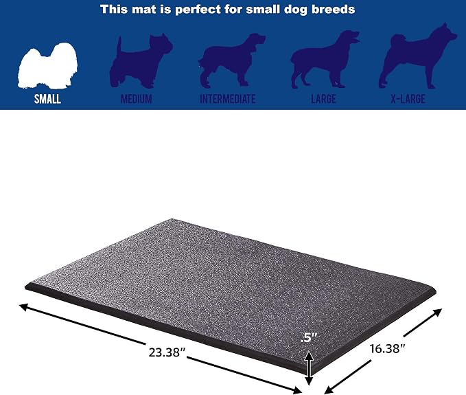 MidWest Homes for Pets Cushioned Dog Crate Mate, 24 inch Black