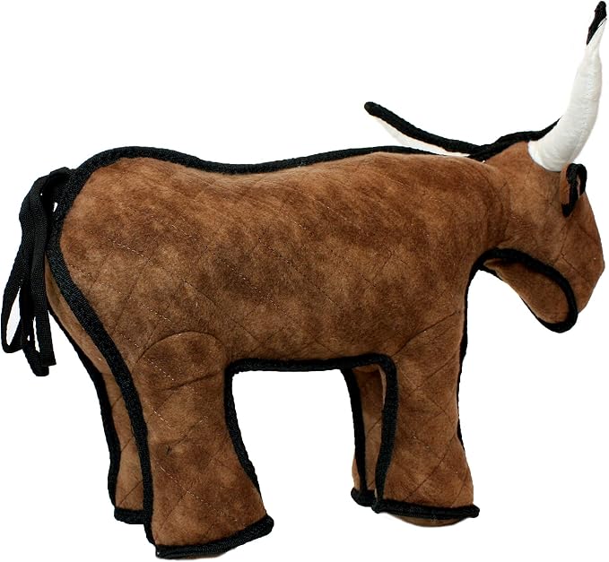 TUFFY® : 2 Pack Bull Dog Toy: Ultra Durable Plush Toy with Multiple Layers & Reinforced Seams, Washable and Floats, Original Construction