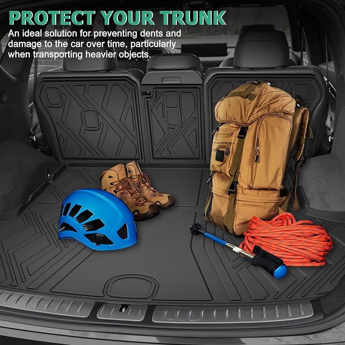 Cargo Mat for Genesis GV80 5-Seat 2021-2026 (Not for Coupe) Seat Back Mats | Custom Fit. All Weather Protection. Waterproof. Odorless. Easy to Clean