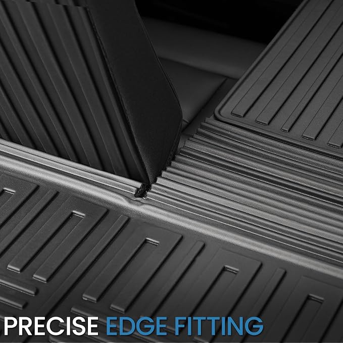 Cargo Mat with Backrest Mat for 2020-2025 2026 Ford Explorer Car Mat Accessories, All Weather TPE Cargo Liner Trunk Mat Active/ST Line/ST/Platinum(Cargo Mat with Backrest Mat)