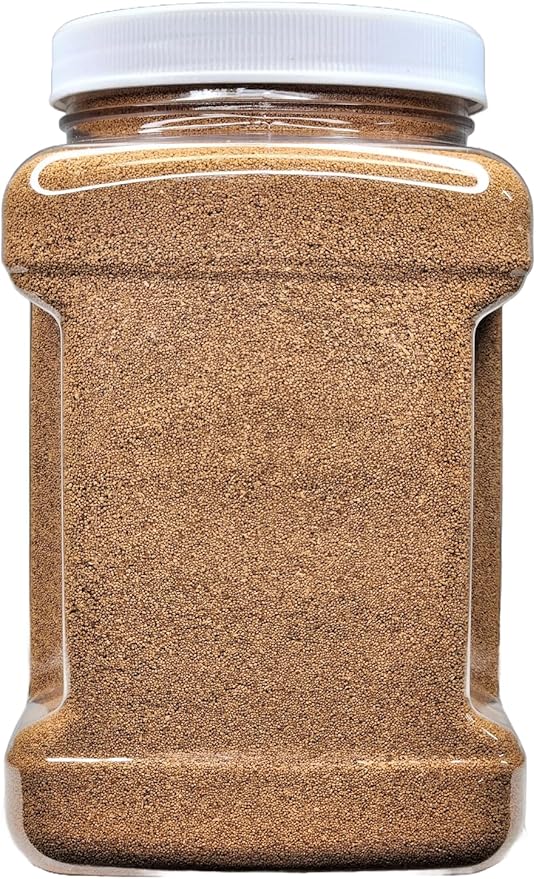 Aquatic Foods Inc. Golden Pearls 300-500 Micron New Fry, uveniles of Shrimp, Axolotls, Discus, Cichlids, Catfish, Tetras, Angel Fish, Guppies, Bettas, Goldfish, Corals, Reefs…2-lb Med Jar