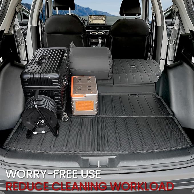 Cargo Liner Backrest Mats for Honda CRV 2026 2025 2024 2023 Car Mat Accessories, All Weather TPE Trunk Cargo Liner SeatBack Mat for CR-V Gas Hybrid(Backrest Mats+Trunk Mat)