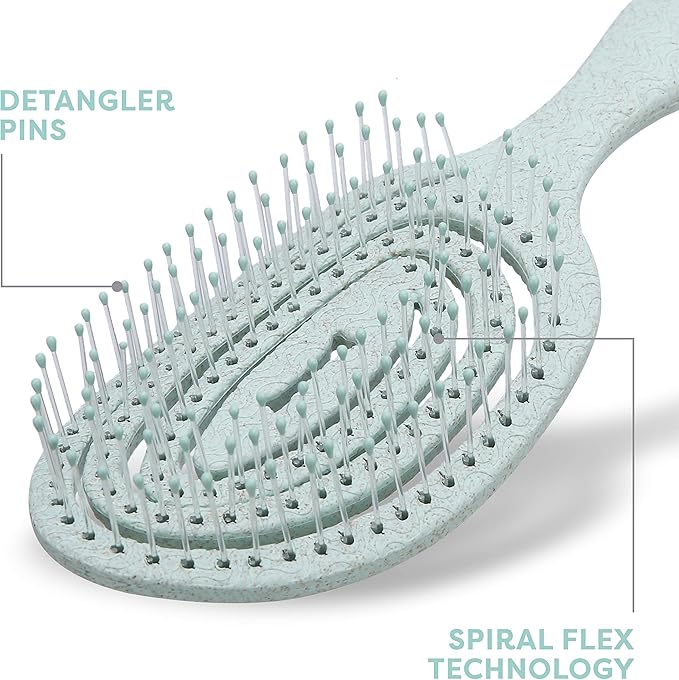 BioSilk for Pets Eco-Friendly Detangling Pin Brush for Dogs, 48-Pack | Gentle grooming brush removes knots and tangles, supports healthy coats for all dog breeds