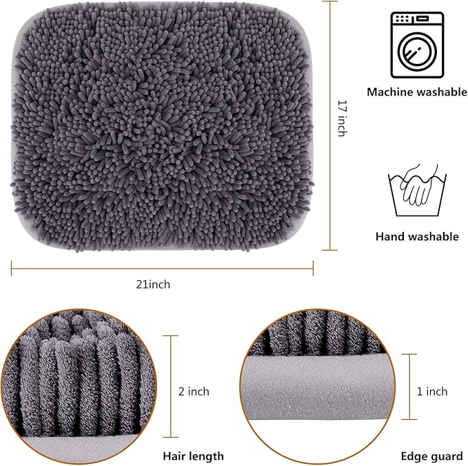 Snuffle Mat for Dogs, Interactive Puzzle Toys Feeding Games for Pets | 17'' x 21'' Sniff Mat for Boredom Helps Slow Eating and Keep Busy Encourages Natural Foraging Skills Stress Relief