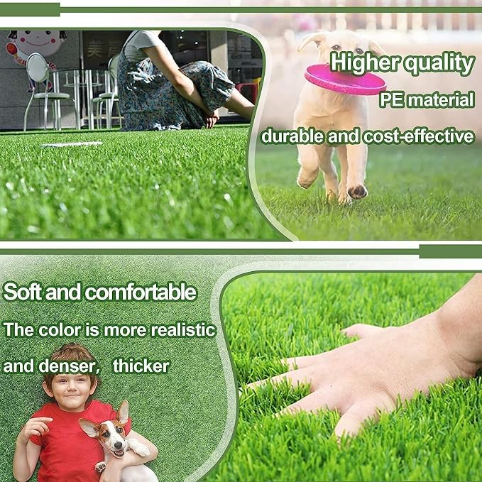 Artificial Grass for Dogs Pee Tray Fake Grass Mat for Professional Puppy Potty Trainer Replacement Dog Grass Pad for Indoor and Outdoor (30 x 20 Inch(Pack of 2))