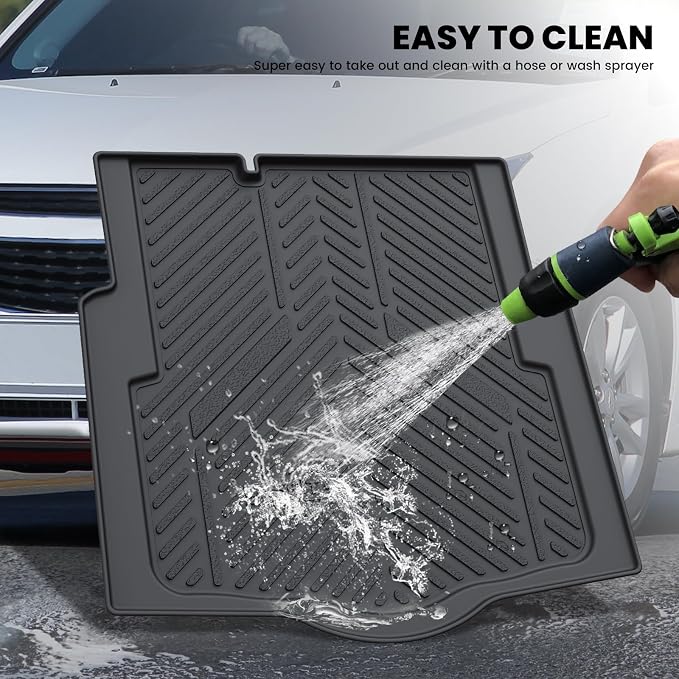 LASFIT Trunk Mat for Chevrolet Chevy Cruze 2016-2019 (Not for 2016 Cruze Limited), Only Fit Cargo with Spare Tire, All Weather TPE Custom Fit Cargo Mat Trunk Liner (Fit Sedan, Not for Hatchback)