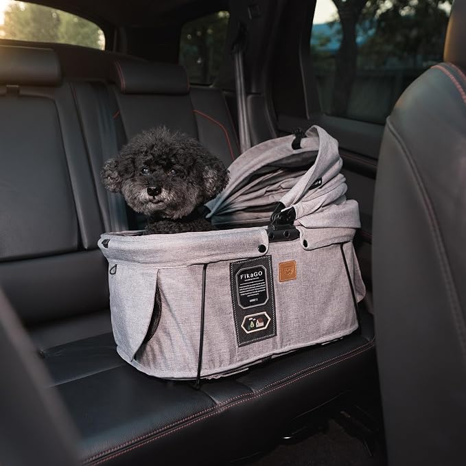 Sway2 Pet Car Seat and Carrier, 2-in-1 Booster Seat for Small Dogs and Cats