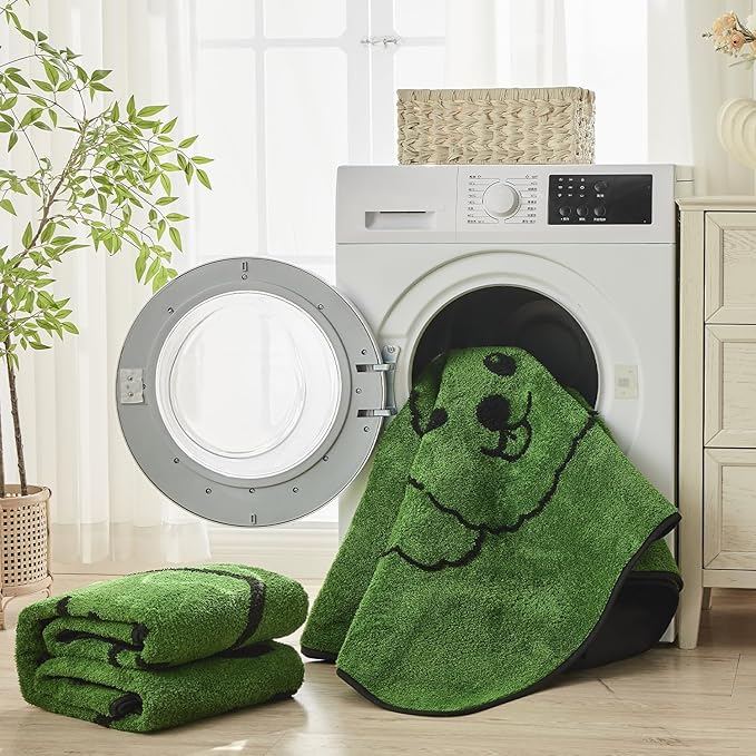 Reusable Puppy Pads , Washable Pee Pads for Dogs 36" x 41" 2 Pack | Super Absorbent & Leakproof Potty Training Pads, Plush Grass-Look With Non-Slip Backing For Crates, Playpens & Small Pets