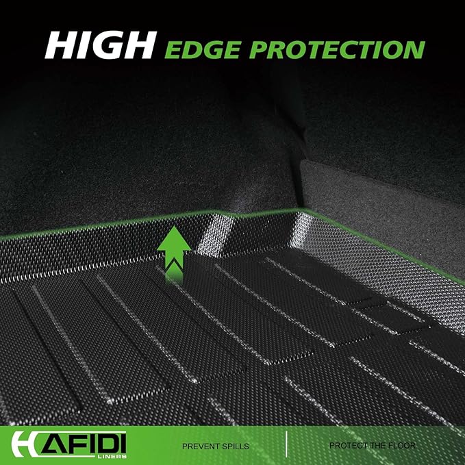 Floor Mats & Cargo Liner Set Fit for 2022-2026 Subaru WRX & 2024-2026 WRX TR All Weather Protection TPE Anti-Slip Automotive Full Set Floor Liners Custom Accessories - Black