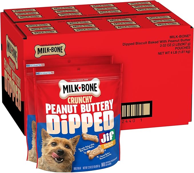 Milk-Bone Peanut Buttery Bites Soft Dog Treats with Real Peanut Butter & Bacon