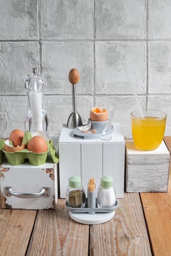 FACKELMANN Egg Topper, High Quality Egg Topper, Peeler for Separating Eggshells, Egg Opener for Boiled Eggs, Durable Opener for Hard and Soft Eggs (Color : Silver-Brown)