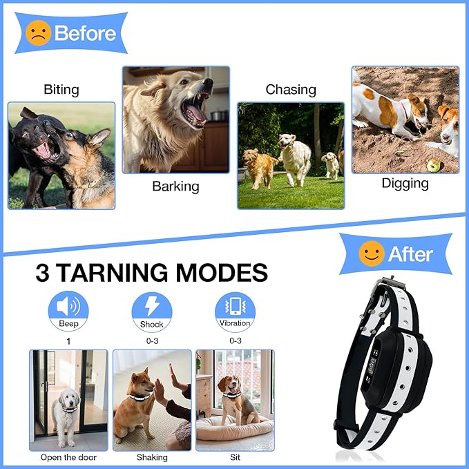 GPS Wireless Dog Fence for Medium Large Dogs, 2nd Gen Upgraded Electric Fence System with Enhanced Signal, 3 Training Modes, Range 97-3280ft Waterproof Fence Collar for Outdoor Use Only