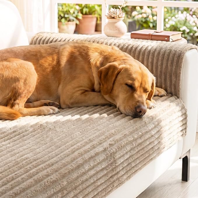 FUANGUI Waterproof Armrest Couch Cover for Dogs, Washable Backrest Cover | Soft Recliner Chair Protector, Cat Dog Armchair Armrest Cover Non-Slip Couch Covers Sofa Pet Friendly