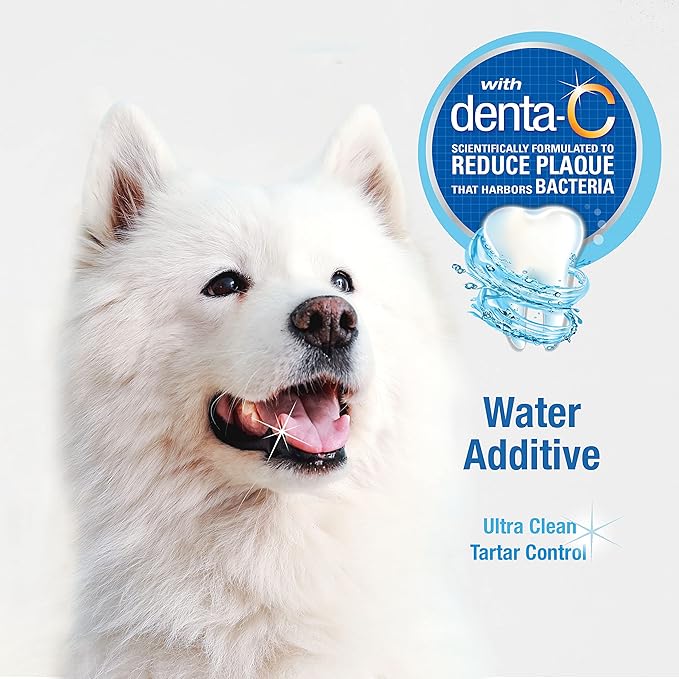 Nylabone Advanced Oral Care Pet Dental Water Additive, Liquid Tartar Remover & Breath Freshener for Dogs, Dog Teeth-Cleaning, Original Flavor, 32 oz.