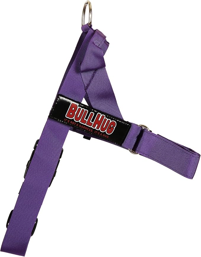 Adjustable Dog Harness– No Pull, No Choke – for English Bulldogs, French Bulldogs, Pugs & Broad-Chested Breeds – Easy, Safe Walks (Violet, Large)
