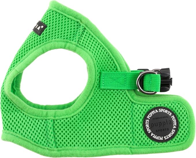 PUPPIA International Harness Soft B Vest, XX-Large, Green
