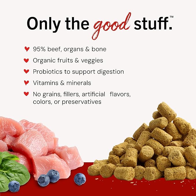 Stella & Chewy's Freeze-Dried Raw Tantalizing Turkey Meal Mixers- Dog Food Topper and Mixer - Made with 95% Cage-Free Turkey, Organs & Bone - Perfect for Picky Eaters - Grain-Free - 18 oz