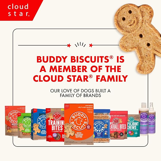 Buddy Biscuits Boosters 5 oz. Bag of Hip and Joint Soft Chews Dog Treats Made with Natural Chicken