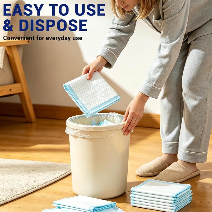 30"x36" Bed Pads Disposable Adult 7-Layer Extra Large 50 Count | Overnight Protection for Incontinence, Super Absorbent Chucks Underpads, Leakproof, Pee Pads for Dogs, Elderly, Kids, Pets