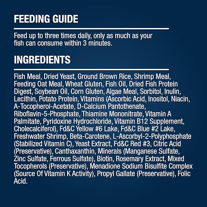 Tetra Goldfish Flakes, Nutritionally Balanced Diet For Aquarium Fish, Vitamin C Enriched Flakes, 2.2 oz