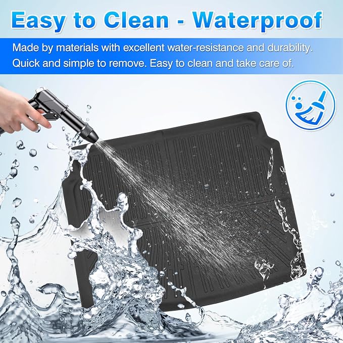 Cartist Cargo Mat for Jeep Compass 2017-2025 2026, All Weather Cargo Mat for Compass Accessories, Heavy Duty Trunk Mat with Backrest Mat, Car Accessories