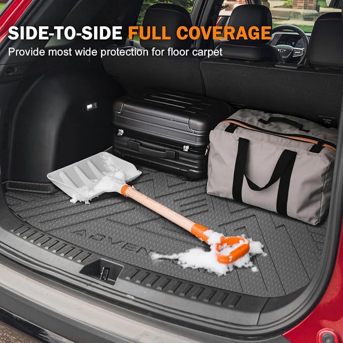 KUST Trunk Cargo Mat for 2025-2026 Toyota 4Runner Gas Accessories 5 Seats Only (Not for Hybrid or 7-Seats), Rear Cargo Liner with Back Seat Protector, TPE Rubber, Raised Edge, All Weather Protection
