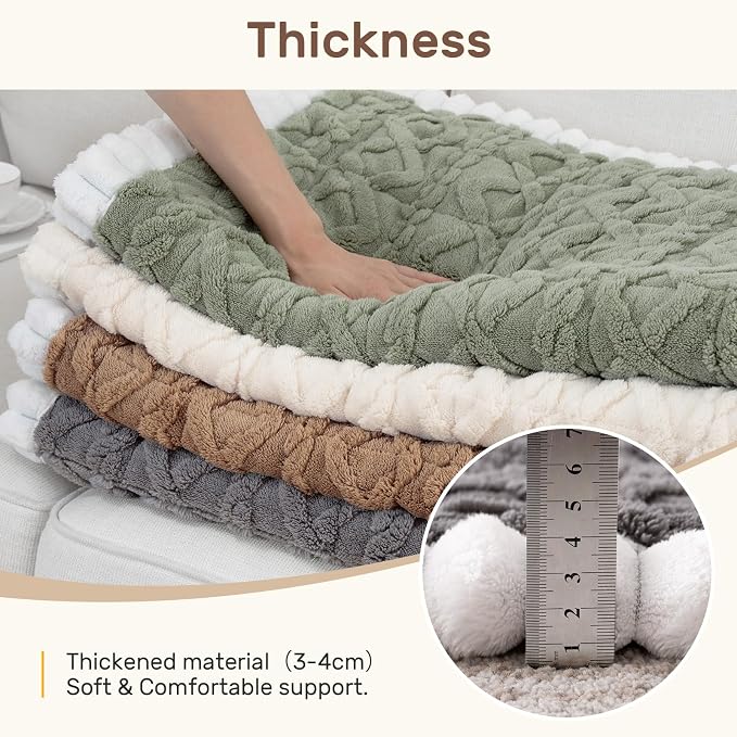 Couch Cover for Dogs, Washable Non Slip Sofa Covers for 3 Cushion Couch Pet Friendly Fuzzy Sofa Protector&Bed Mat for Pets (27.6"x70.9" Dark Gray)