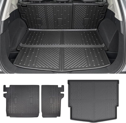 Cargo Liners for 2021-2026 Nissan Rogue Trunk Mat with Seat Back Cover Accessories, All Weather Rear Cargo Mat Backrest Protector(Not for Sport Models)