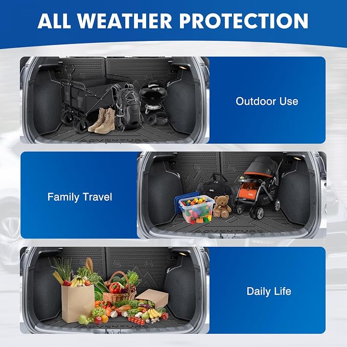 Mixsuper Cargo Liner for Nissan Kicks S 2018-2024, Cargo Mat Backrest Mat for Kicks S, All Weather Trunk Mat Backrest Mat TPE Back Seat Cover Protector for Nissan Accessories