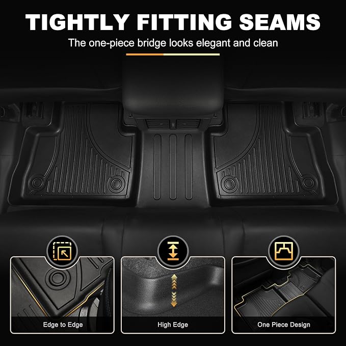 AOMSAZTO Floor Mats Compatible with 2013-2018 Toyota RAV4 All Weather Floor Liner TPE Custom Fit Mats for Toyota RAV4 1st & 2nd Row Car Mats