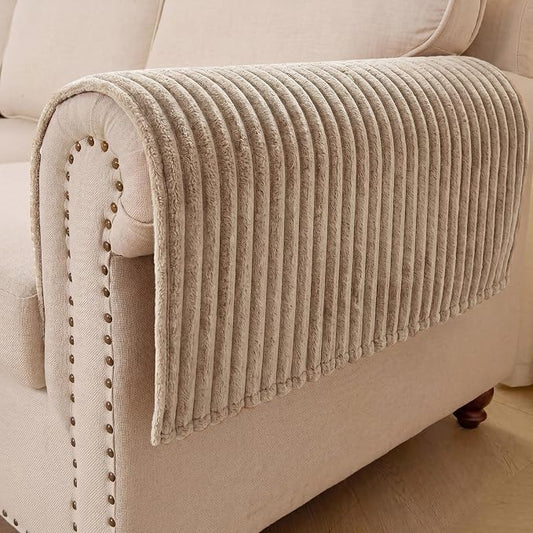 FUANGUI Waterproof Armrest Couch Cover for Dogs, Washable Backrest Cover | Soft Recliner Chair Protector, Cat Dog Armchair Armrest Cover Non-Slip Couch Covers Sofa Pet Friendly