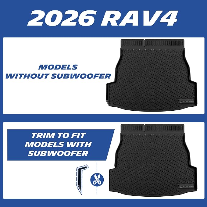 Michelin Vehicle Mats, Premier Series All-Weather TPE Custom Fit Liner for Toyota RAV4 Hybrid 2026-2027 Floor Mats (4 Piece)