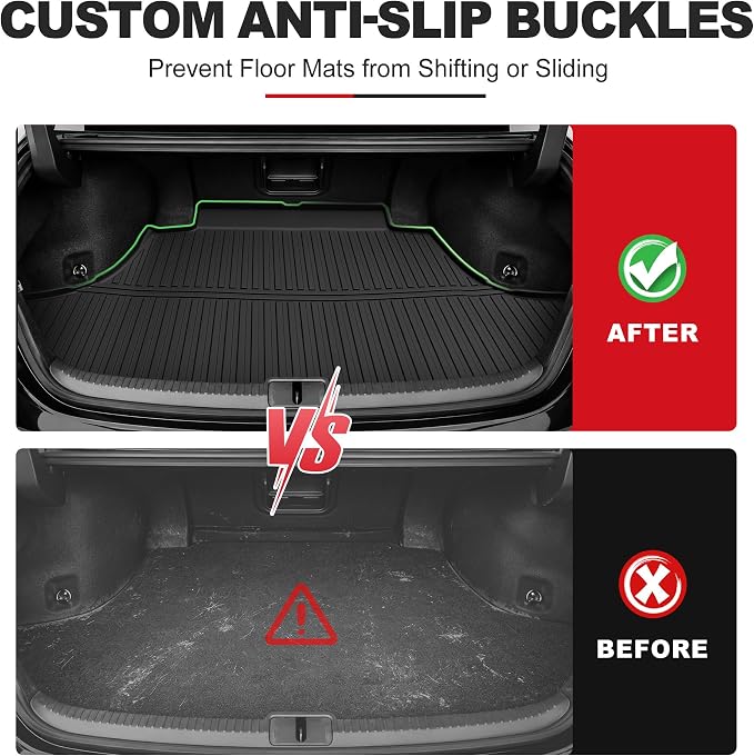 Custom Fit Floor Mats and Cargo Mat for Lexus ES 2019-2024 (ES350/ES300h) & 2025 ES300h - All Weather Protection