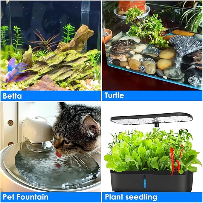 Aquarium Heater 50W Super Small Fish Tank Heater with Digital Display Thermostat, Alumina Ceramic Betta Tank Heater Turtle Heater for 5-10 Gallon Tanks