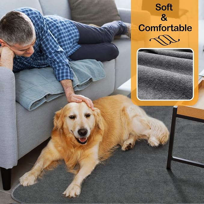 LOOBANI Washable Pee Pads for Dogs, 1 Pack Non-Slip and Leak-Proof,52"x82" | Super Absorbent Reusable Puppy Pads, Machine Washable, Extra Large Whelping Pads for Crate, Playpen, Floor, Housebreaking