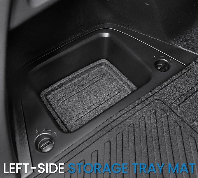 Cargo Mat for Honda Pilot 2026 2025 2024 2023, All Weather TPE Trunk Mat with Backrest Mat Left Storage Tray Mat Car Accessories for Pilot (Cargo Mat with Backrest Mats)
