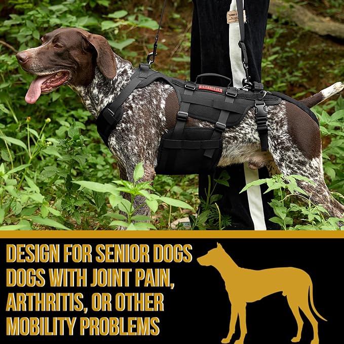OneTigris Dog Lift Harness for Large Dogs, Dog Hip Support Brace, Full Body Lifter with Handles Invictus Multifunctional Mobility Assistance Vest for Back Legs