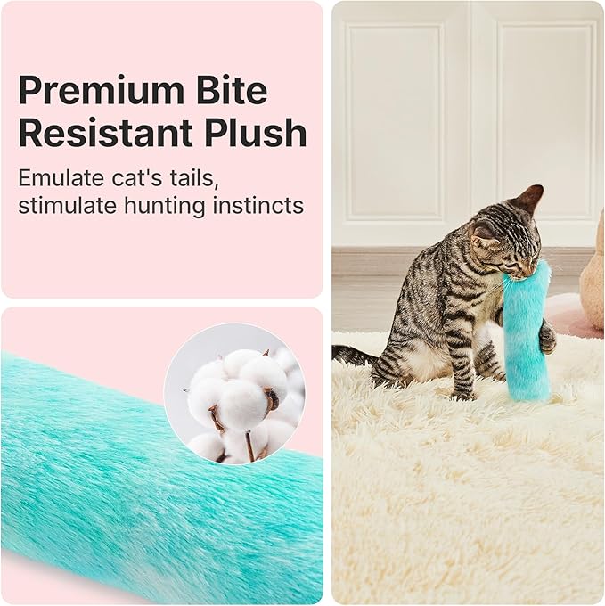 Jouets pour chat Potaroma, lot de 3 coussins, doux et durables, avec froissement sonore et herbe à chat à l'intérieur, jouet interactif pour chatons d'intérieur, stimule l'exercice des chatons