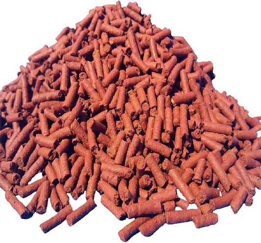 Aquatic Foods Inc. Beef Heart Mix 1/8" x 7/16" Sinking Sticks for Discus, Cichlids, Carnivores, Plecos, Catfish, Shrimp, Snails, All Community Tropical Fish…2-lbs