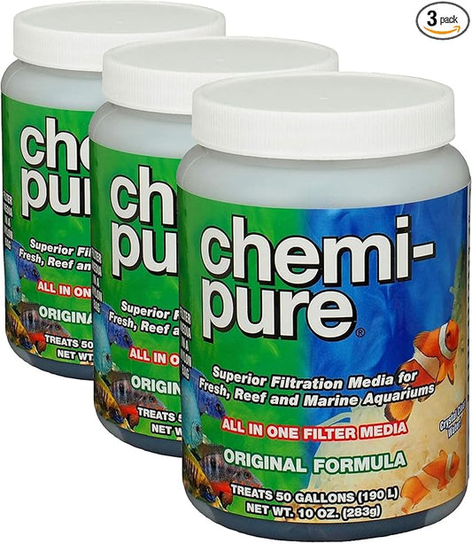 Boyd Enterprises ABE16705 Chemipure Filter Media for Aquarium, 10-Ounce (Pack of 3)