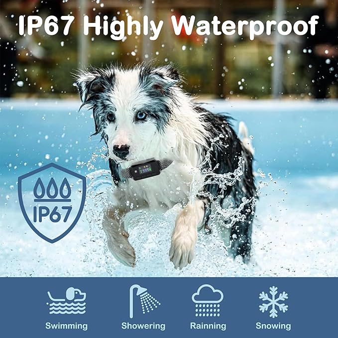 GPS Invisible Fence Dollar for Dog, Electric Dog Fence Wireless System, Radius Range 98-3278ft Perimeter Dog Collar with 3 Training Mode, IPX7 Waterproof and Magnetic Charging for Outdoor Use Only