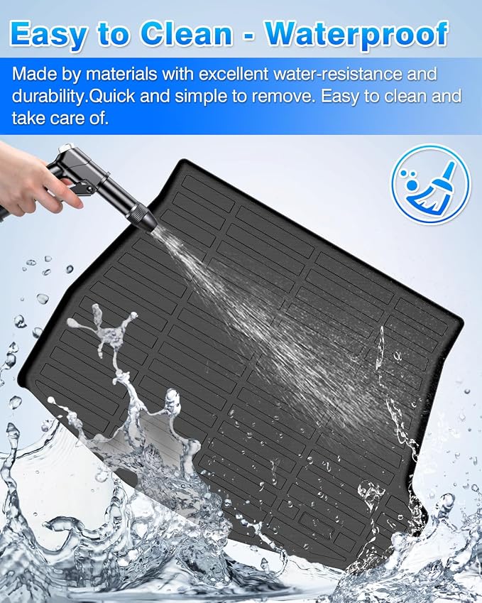Solterra Cargo Liner - Trunk Mat for Subaru Solterra 2023-2026 & Toyota BZ4X 2023-2025, All Weather Cargo Mat for Solterra Accessories, Heavy Duty Car Mats, Car Accessories