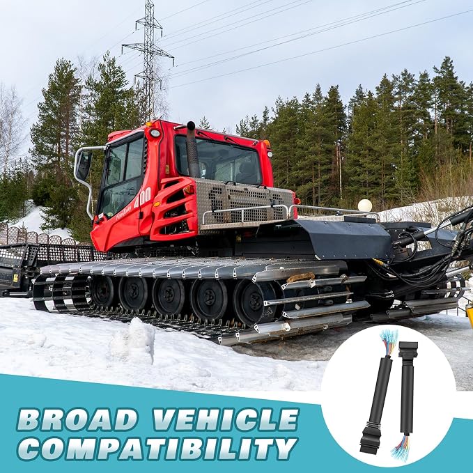 Lasnten 13 Pin Compatible with Boss Snow Plow Wiring Harness | Repair Kit, Compatible with Boss Snow Plow, Replace Msc04753 Msc04754, Parts for Blade Pigtail Repair Vehicle
